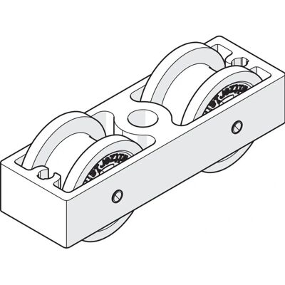 HAWA - Frontslide 60/A - 60/matic - 2-Rollen - Türbeschläge HAWA - Frontslide 60/A - 60/matic - 2-Rollen - Türbeschläge