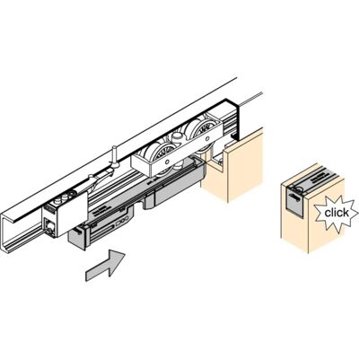 HAWA - Junior 80/B (mod.) - 1-Tür-Set - Hinge set HAWA - Junior 80/B (mod.) - 1-Tür-Set - Hinge set