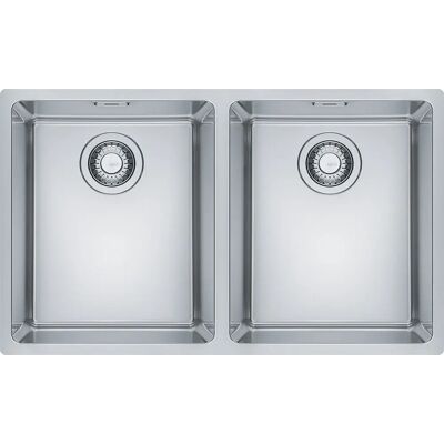 Pia de cozinha Franke MRX 120 34-34 Aço Inoxidável Satinado - Retangular, 2 Pias, 74x44 cm Pia de cozinha Franke MRX 120 34-34 Aço Inoxidável Satinado - Retangular, 2 Pias, 74x44 cm