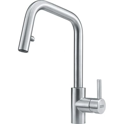 Franke Küchenarmatur Kubus mit Ausziehbrause - Edelstahl Franke Küchenarmatur Kubus mit Ausziehbrause - Edelstahl