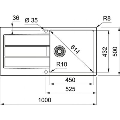 Franke Sirius 2.0 S2D 611-100 Chiuvetă de bucătărie - Reversibilă Franke Sirius 2.0 S2D 611-100 Chiuvetă de bucătărie - Reversibilă