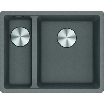 Franke MRG160-34-15 SG LHSB Maris Fragranite 1.5 Bowl Undermount Sink - STONE GREY Franke MRG160-34-15 SG LHSB Maris Fragranite 1.5 Bowl Undermount Sink - STONE GREY