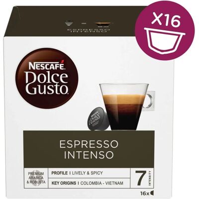 Nescafé Dolce Gusto Espresso Intenso Κάψουλα Καφέ - Κάψουλα Καφέ Nescafé Dolce Gusto Espresso Intenso Κάψουλα Καφέ - Κάψουλα Καφέ