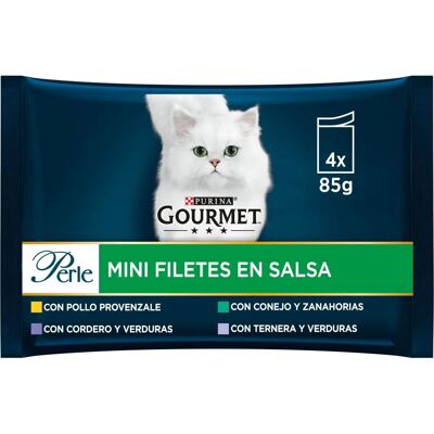Nourriture pour Chat Agneau aux Légumes - 12 Packs de 4x85g - Publicité Nourriture pour Chat Agneau aux Légumes - 12 Packs de 4x85g - Publicité
