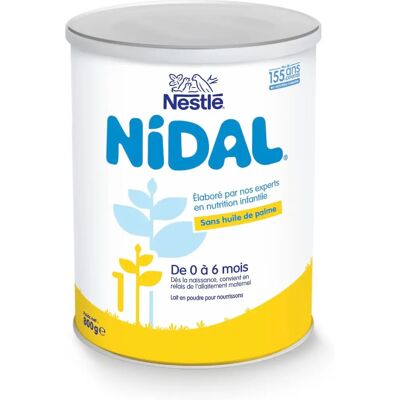Lait infantile Nidal - Dès la naissance jusqu'à 6 mois - Publicité Lait infantile Nidal - Dès la naissance jusqu'à 6 mois - Publicité