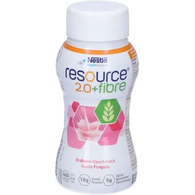 Nestlé Resource 2.0 + Fibre Fraise 200ml - Complément Nutritionnel - Publicité Nestlé Resource 2.0 + Fibre Fraise 200ml - Complément Nutritionnel - Publicité