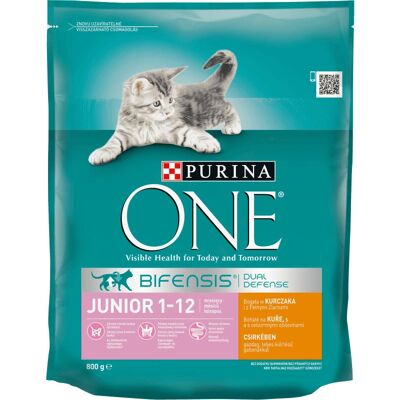 Nourriture sèche pour chats Purina Junior Poulet - 800 g - Publicité Nourriture sèche pour chats Purina Junior Poulet - 800 g - Publicité