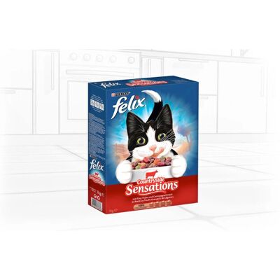 Felix 12397261 Katzennassfutter - Rind, Huhn, Gemüse - 1kg Felix 12397261 Katzennassfutter - Rind, Huhn, Gemüse - 1kg