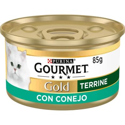 Comida para Gatos y Perros Gourmet Gold de Conejo - 85g, Pack 24 Comida para Gatos y Perros Gourmet Gold de Conejo - 85g, Pack 24