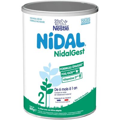 Nestlé Nidal Plus 2 Formule Épaissie - 800 g - Publicité Nestlé Nidal Plus 2 Formule Épaissie - 800 g - Publicité