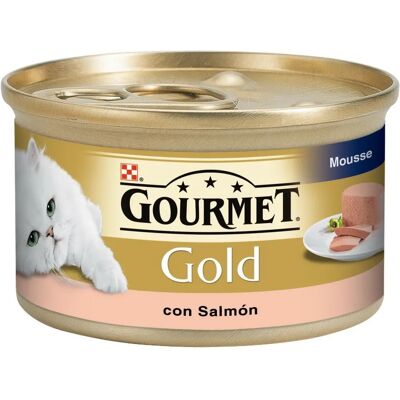 Mousse de Salmón Gourmet Gold para Gatos - Comida Húmeda 85 g Mousse de Salmón Gourmet Gold para Gatos - Comida Húmeda 85 g