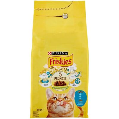 Purina Friskies Crocchette Gatto Adult Con Tonno e Verdure 2 kg - Alimento secco per gatti Purina Friskies Crocchette Gatto Adult Con Tonno e Verdure 2 kg - Alimento secco per gatti