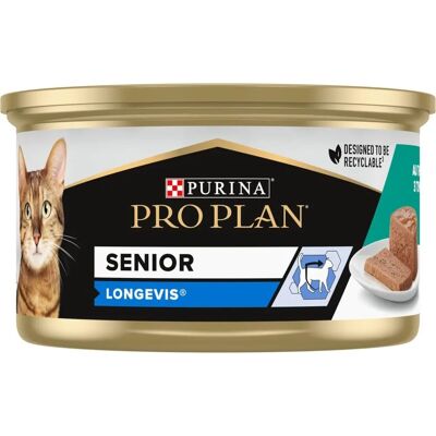 Nourriture Senior Purina Pro Plan pour Chat - Poulet 85g 24 Unités - Publicité Nourriture Senior Purina Pro Plan pour Chat - Poulet 85g 24 Unités - Publicité