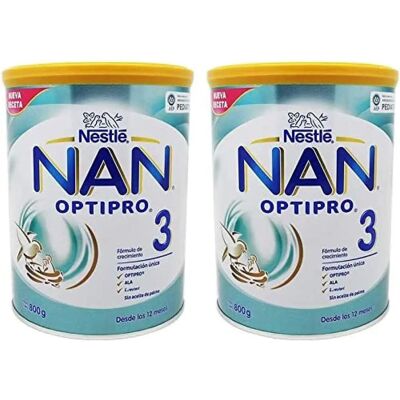Nestlé NAN OPTIPRO 3 Leite de Crescimento 2 x 800 g Nestlé NAN OPTIPRO 3 Leite de Crescimento 2 x 800 g