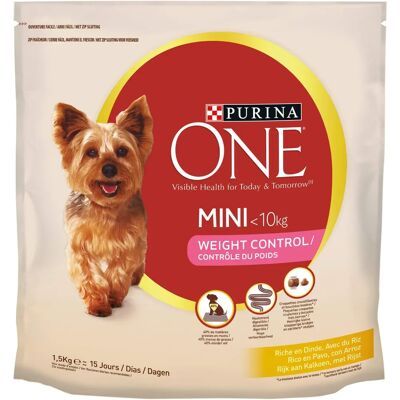 Purina One Hundfoder - Viktkontroll / Steriliserad - Kalkon & Ris Purina One Hundfoder - Viktkontroll / Steriliserad - Kalkon & Ris