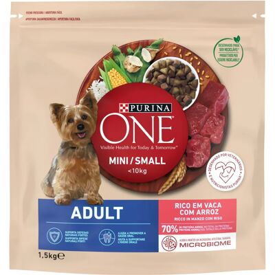 Purina One Mini Active Hundfoder - Liten Ras Biff Ris Purina One Mini Active Hundfoder - Liten Ras Biff Ris