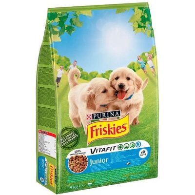 Nestlé Friskies Junior - Nourriture pour chiots au poulet et légumes - 8kg - Publicité Nestlé Friskies Junior - Nourriture pour chiots au poulet et légumes - 8kg - Publicité