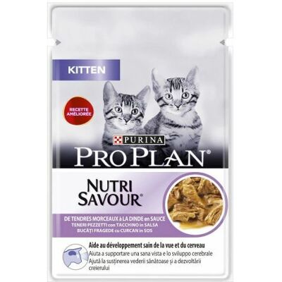 Ração seca para gatos filhotes Purina Pro Plan com peru 85 g Ração seca para gatos filhotes Purina Pro Plan com peru 85 g