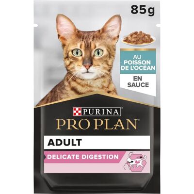 Purina Pro Plan Nutri Savour Chat Adulte Délicat - Poisson Océan 85g - Publicité Purina Pro Plan Nutri Savour Chat Adulte Délicat - Poisson Océan 85g - Publicité