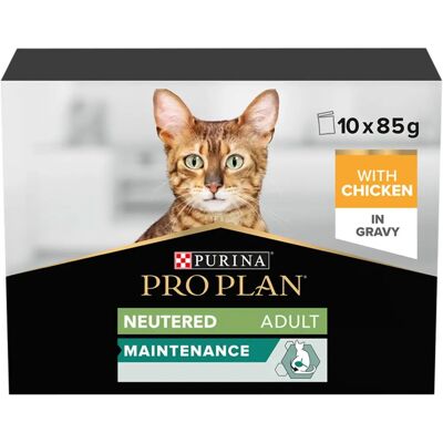 Purina Pro Plan Cat Adult Sterilised Multipack - Chicken in Sauce - 10x85g Purina Pro Plan Cat Adult Sterilised Multipack - Chicken in Sauce - 10x85g