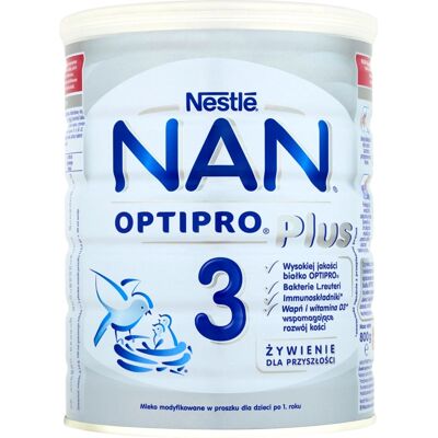 Nestle NAN OPTIPRO Plus 3 - Säuglingsnahrung für Kinder über 1 Jahr Nestle NAN OPTIPRO Plus 3 - Säuglingsnahrung für Kinder über 1 Jahr