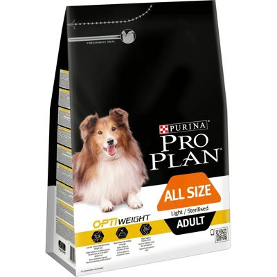 Purina Pro Plan Optiweight Alle Størrelser Voksen Lett Sterilisert Kylling - 3kg Purina Pro Plan Optiweight Alle Størrelser Voksen Lett Sterilisert Kylling - 3kg
