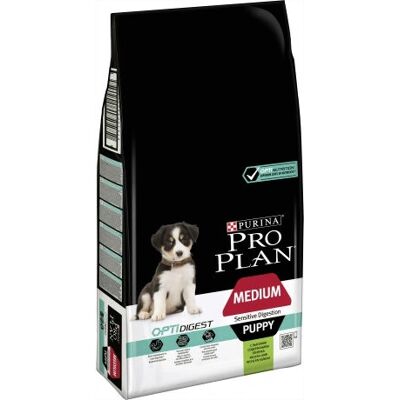 Purina Pro Plan OptiDigest Valpefordøyelse Lam - Medium Valp 12kg Purina Pro Plan OptiDigest Valpefordøyelse Lam - Medium Valp 12kg