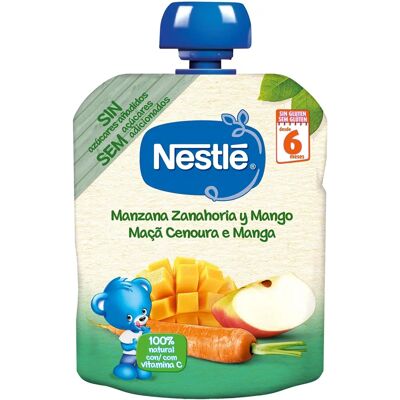 Puré de Manzana Zanahoria Mango Nestlé - Puré de Frutas para Bebés Puré de Manzana Zanahoria Mango Nestlé - Puré de Frutas para Bebés