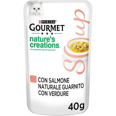 Soupe Gourmet aux Filets de Saumon et Légumes - Soupe - Publicité Soupe Gourmet aux Filets de Saumon et Légumes - Soupe - Publicité