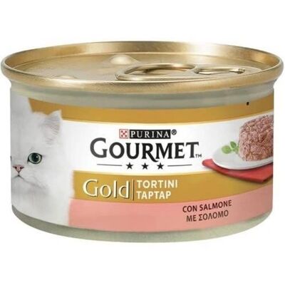 Purina Can Gatto Gourmet Gold Salmone - Cibo per gatti Purina Can Gatto Gourmet Gold Salmone - Cibo per gatti
