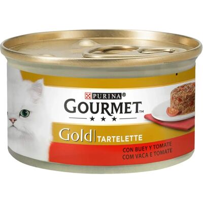 Comida Húmida Gourmet Gold Buey y Tomate para Gatos 85 g Comida Húmida Gourmet Gold Buey y Tomate para Gatos 85 g