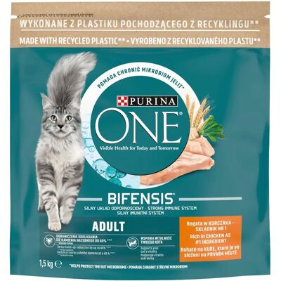 Purina One Bifensis Adult Hähnchen - Trockenfutter für Katzen - 1,5 kg Purina One Bifensis Adult Hähnchen - Trockenfutter für Katzen - 1,5 kg