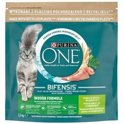 Purina Nestle Purina One Bifensis Sisäisen muodon - Kalkkuna - 1,5 Kg - Kissaruoka Purina Nestle Purina One Bifensis Sisäisen muodon - Kalkkuna - 1,5 Kg - Kissaruoka