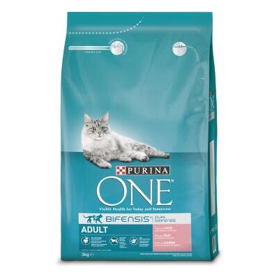Purina - ONE Adult Salmon - 3kg - Droog kattenvoer Purina - ONE Adult Salmon - 3kg - Droog kattenvoer