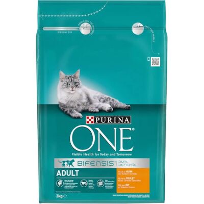 Purina - ONE Adult - Huhn - Vollkorngetreide - Trockenfutter für Katzen Purina - ONE Adult - Huhn - Vollkorngetreide - Trockenfutter für Katzen