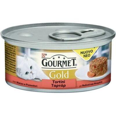 Purina Gatto Gourmet Gold Pattini Manzo e Pomodoro 85g - Cibo per Gatti Purina Gatto Gourmet Gold Pattini Manzo e Pomodoro 85g - Cibo per Gatti