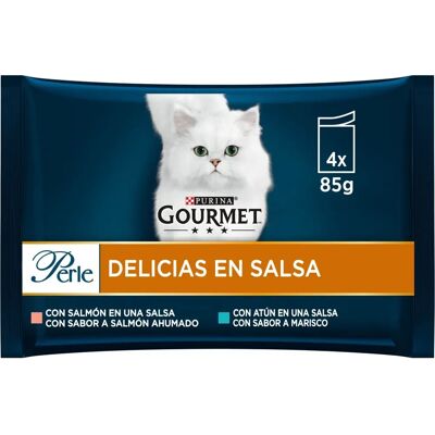 Snack per Gatti Purina Gourmet Perle Tonno Salmone - Nutrizione Completa e Idratante Snack per Gatti Purina Gourmet Perle Tonno Salmone - Nutrizione Completa e Idratante