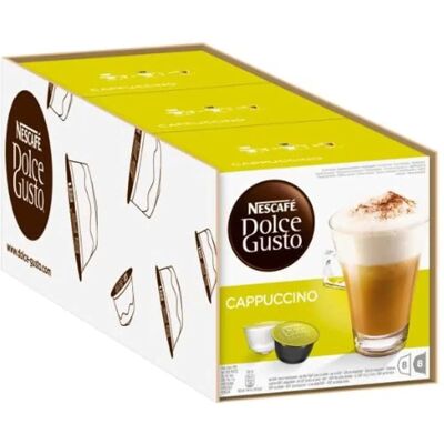 Nescafe Dolce Gusto Cappuccino Coffee Capsules - Pack of 48 Nescafe Dolce Gusto Cappuccino Coffee Capsules - Pack of 48