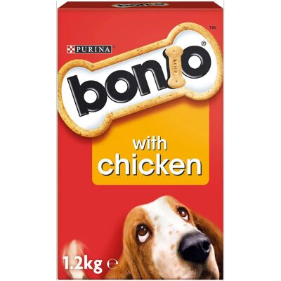 Purina Bonio Chicken Flavour Adult Dog Biscuit - 1.2kg Purina Bonio Chicken Flavour Adult Dog Biscuit - 1.2kg