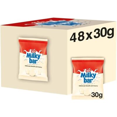 Nestle - Milkybar White Buttons - 30g - Sweets Nestle - Milkybar White Buttons - 30g - Sweets