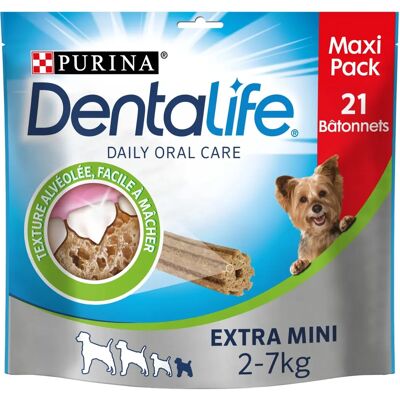 Friandises Dentaires Mini Purina DentaLife - Bâton d'hygiène buccale Friandises Dentaires Mini Purina DentaLife - Bâton d'hygiène buccale