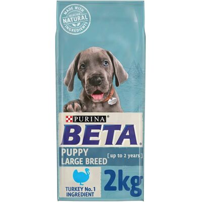 Beta Puppy Large Breed Turkey Dog Food - 2kg Beta Puppy Large Breed Turkey Dog Food - 2kg
