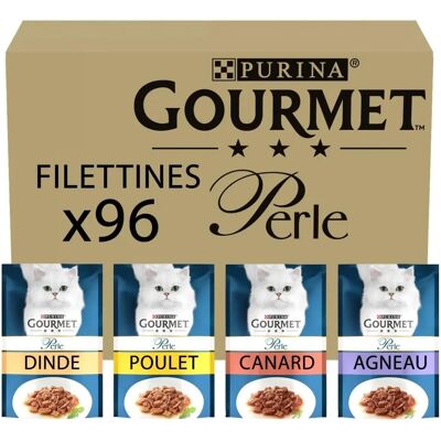 Gourmet Perle - Kaczka, Jagnięcina, Kurczak, Indyk w Sosie 96 x 85g Gourmet Perle - Kaczka, Jagnięcina, Kurczak, Indyk w Sosie 96 x 85g