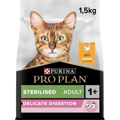 Purina Pro Plan Zachte Vertering Kat 1+ Gesteriliseerd Kip - Kattenvoer Purina Pro Plan Zachte Vertering Kat 1+ Gesteriliseerd Kip - Kattenvoer