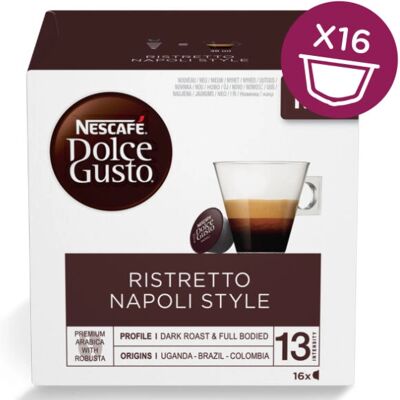 Nescafé Dolce Gusto Ristretto Napoli Style Kapszulák - Kávé Nescafé Dolce Gusto Ristretto Napoli Style Kapszulák - Kávé