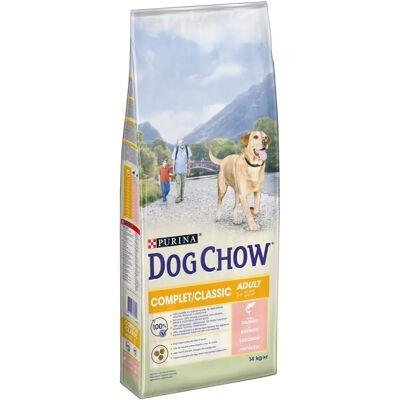 Croquettes complètes au saumon pour chiens - 14 kg Croquettes complètes au saumon pour chiens - 14 kg