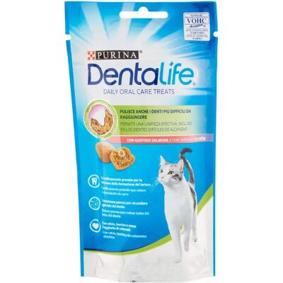 Snack Dentale Salmone Purina Dentalife per Gatti - Cura Orale - 40g Snack Dentale Salmone Purina Dentalife per Gatti - Cura Orale - 40g