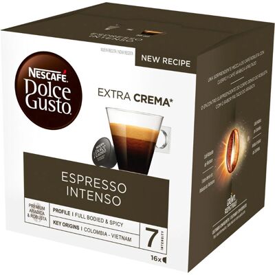 Nescafé Dolce Gusto Espresso Intenso - Cápsulas de Café Nescafé Dolce Gusto Espresso Intenso - Cápsulas de Café