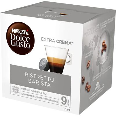 Cápsulas de café Dolce Gusto Ristretto Barista - 16 unidades Cápsulas de café Dolce Gusto Ristretto Barista - 16 unidades