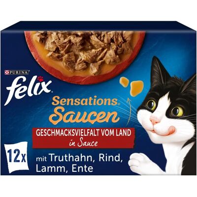Felix Katzenfutter - 12 x 85 g Verschiedene Geschmacksrichtungen in Sauce Felix Katzenfutter - 12 x 85 g Verschiedene Geschmacksrichtungen in Sauce